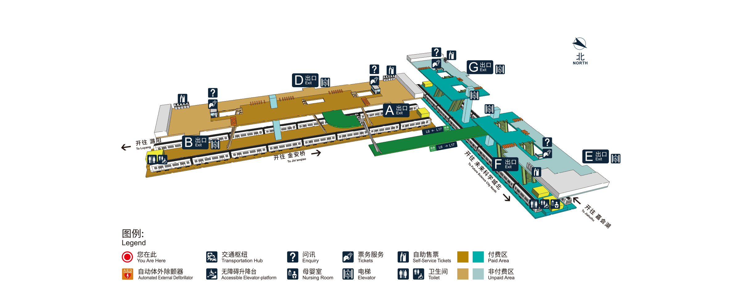 东大桥站立体图