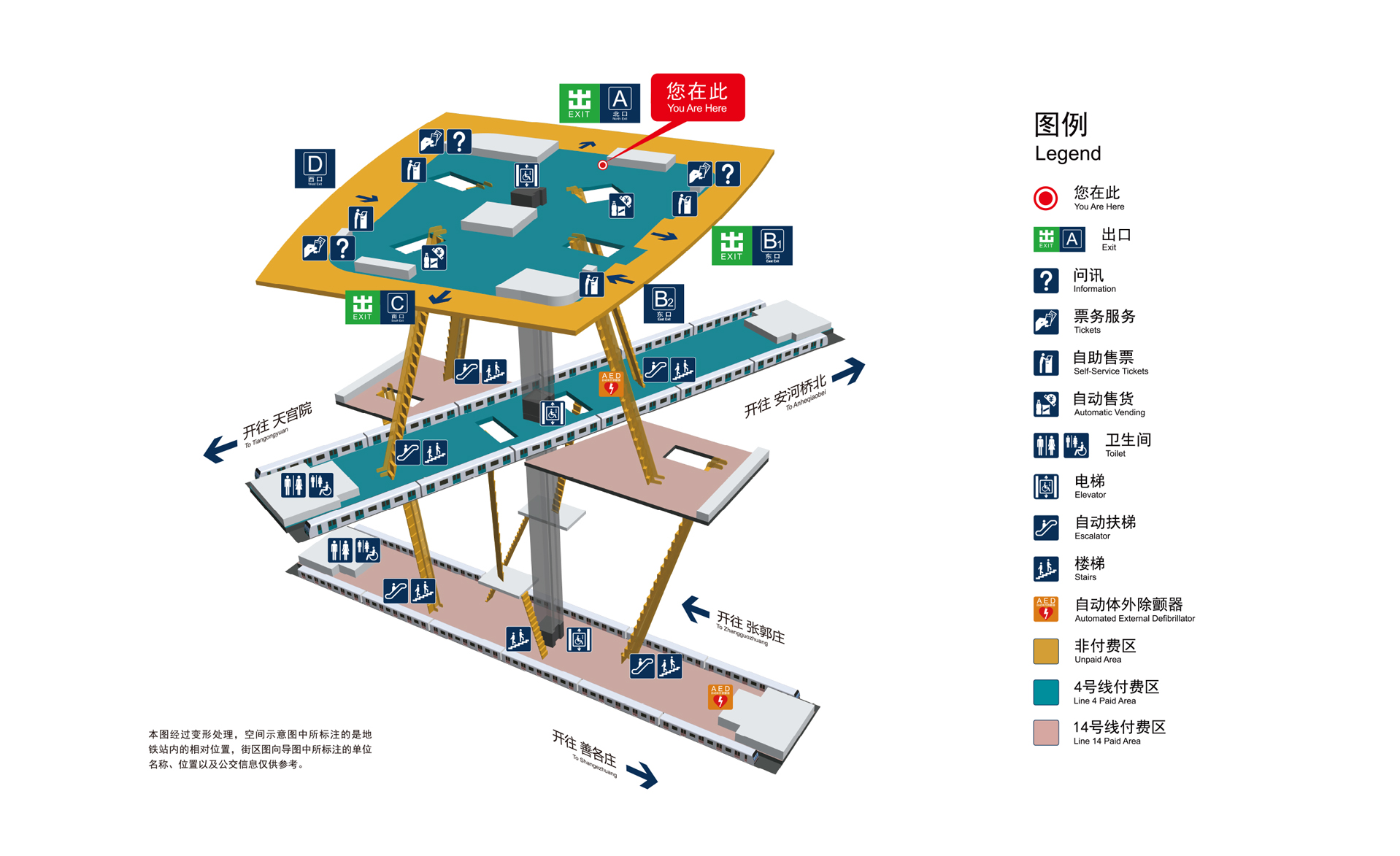北京南站站立体图