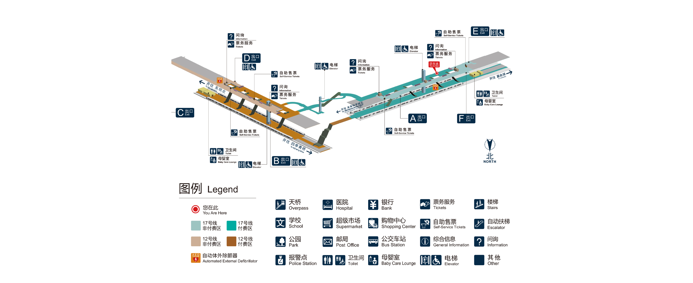 西坝河站立体图